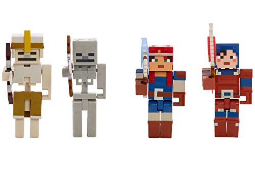 Minecraft Dungeons Battle of The Fire Forge, 4 bewegliche Figuren, Action- und Abenteuerspielzeug für Kinder, inspiriert vom Videospiel, GWC03 von Minecraft