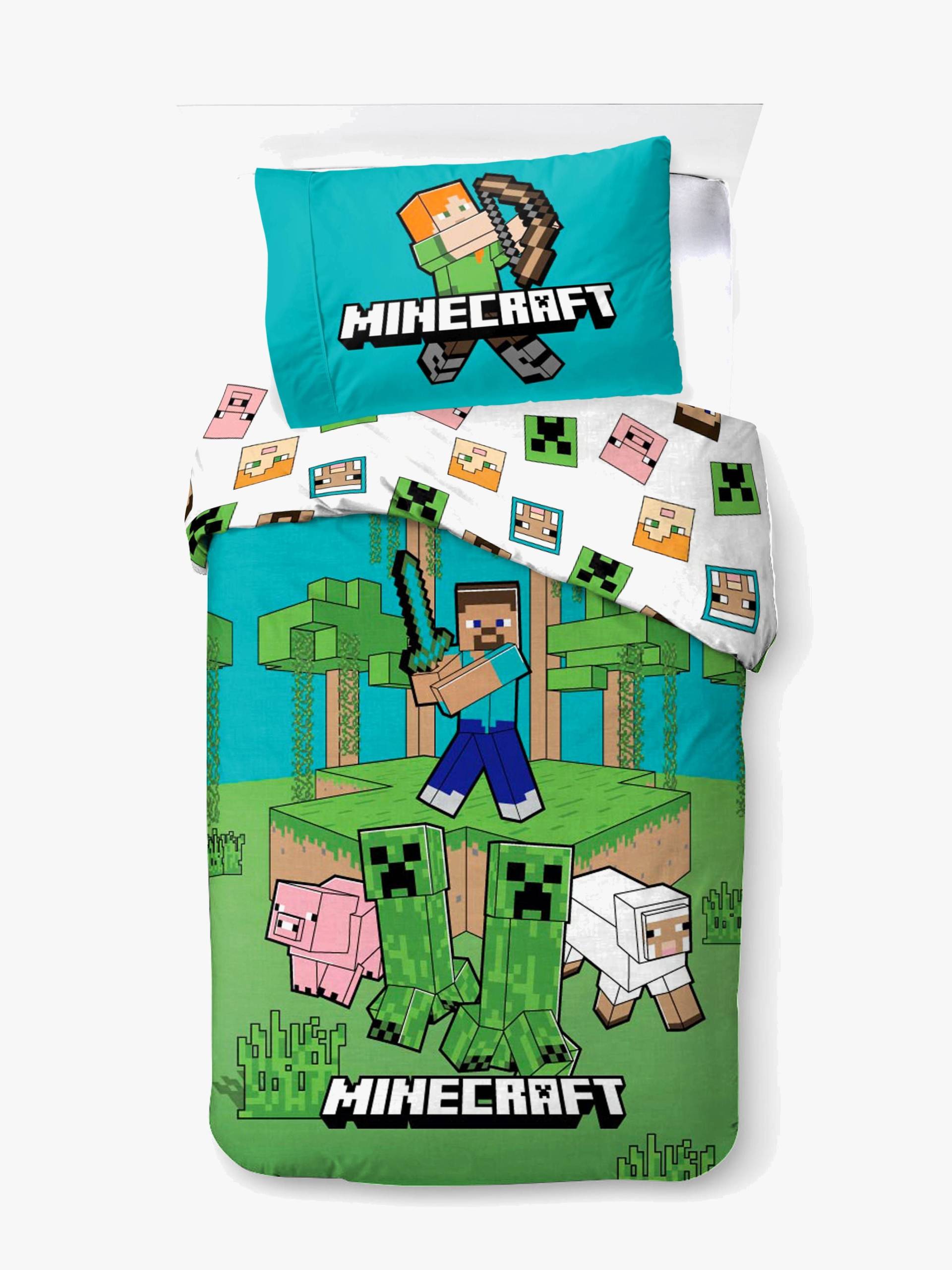 Minecraft Jungle Explore Bettwäsche 140x200, Grün von Minecraft