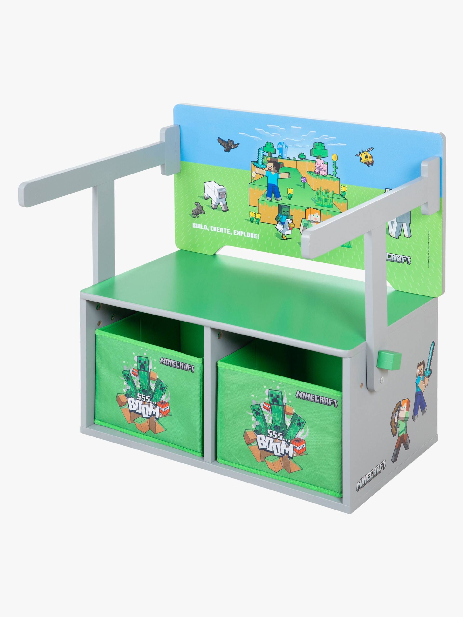 Minecraft Klappbare Aufbewahrungsbank mit Tisch, Multi von Minecraft