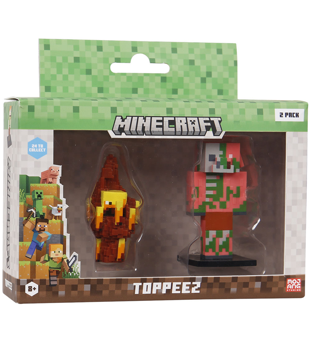 Minecraft Spielfiguren - 3D - 2er-Pack - Blaze/Zombified Piglin - Minecraft - One Size - Spielzeugfiguren Minecraft Spielfiguren - 3D - 2er-Pack - Blaze/Zombified Piglin - Minecraft - One Size - Spielzeugfiguren von Minecraft