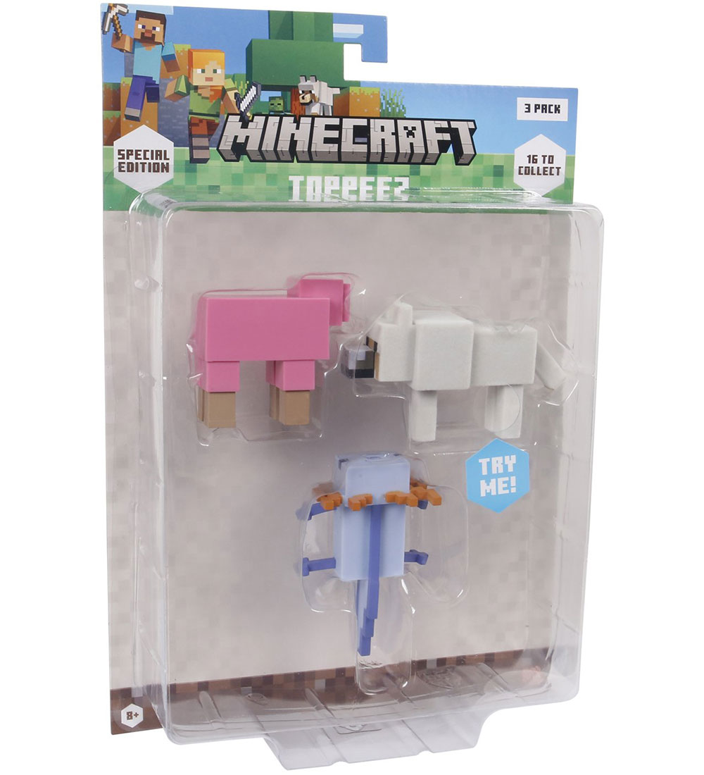 Minecraft Spielfiguren - 3D Sonderedition - 3er-Pack - Minecraft - One Size - Spielzeugfiguren Minecraft Spielfiguren - 3D Sonderedition - 3er-Pack - Minecraft - One Size - Spielzeugfiguren von Minecraft