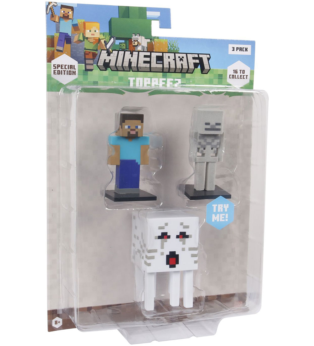 Minecraft Spielfiguren - 3D Sonderedition - 3er-Pack - Minecraft - One Size - Spielzeugfiguren Minecraft Spielfiguren - 3D Sonderedition - 3er-Pack - Minecraft - One Size - Spielzeugfiguren von Minecraft