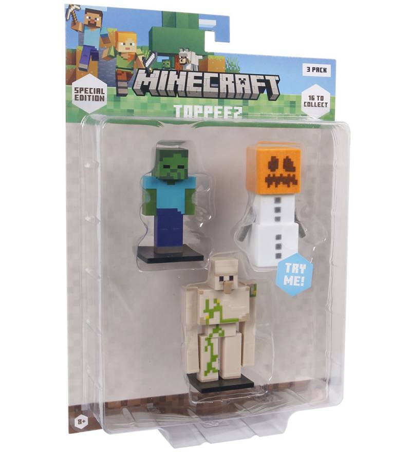 Minecraft Spielfiguren - 3D Sonderedition - 3er-Pack - Minecraft - One Size - Spielzeugfiguren Minecraft Spielfiguren - 3D Sonderedition - 3er-Pack - Minecraft - One Size - Spielzeugfiguren von Minecraft