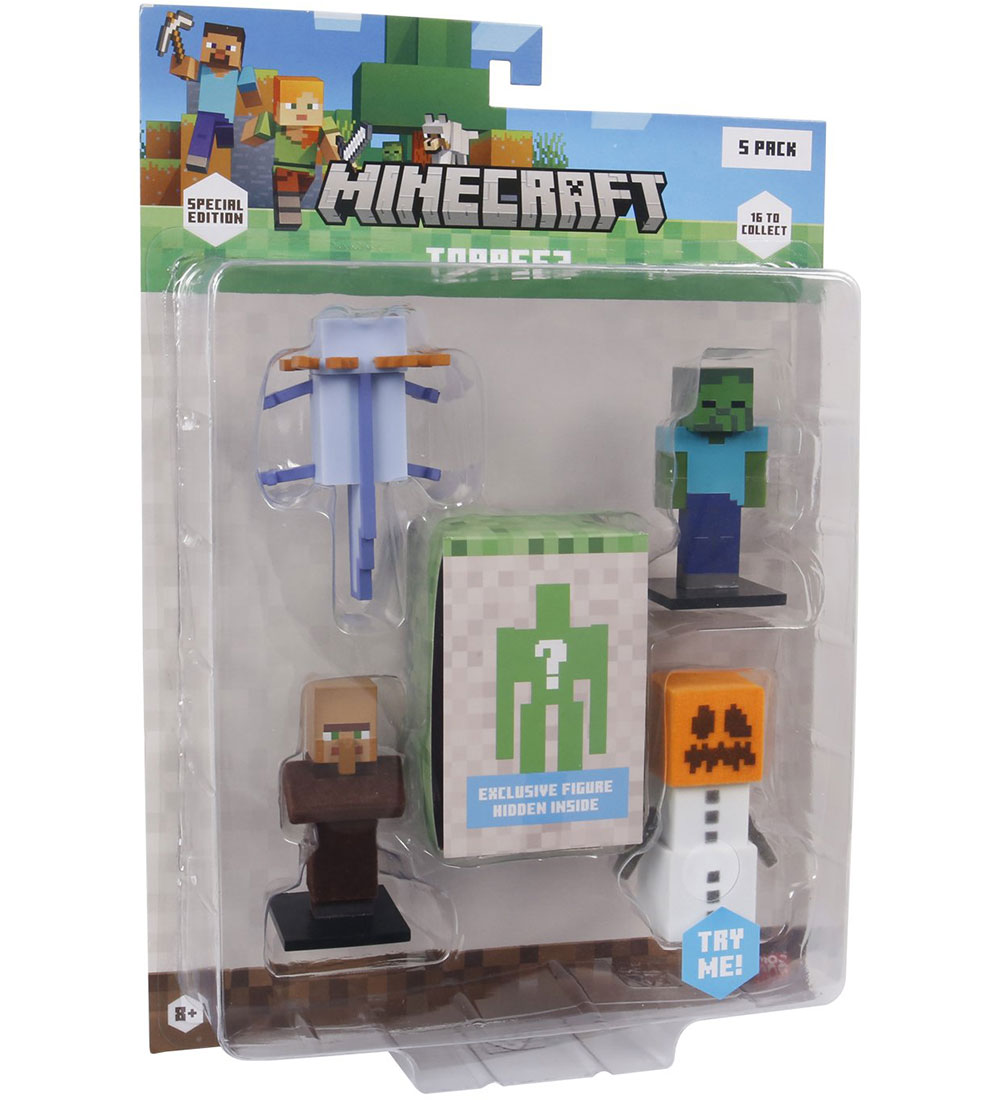 Minecraft Spielfiguren - 3D Sonderedition - 5er-Pack - Minecraft - One Size - Spielzeugfiguren Minecraft Spielfiguren - 3D Sonderedition - 5er-Pack - Minecraft - One Size - Spielzeugfiguren von Minecraft