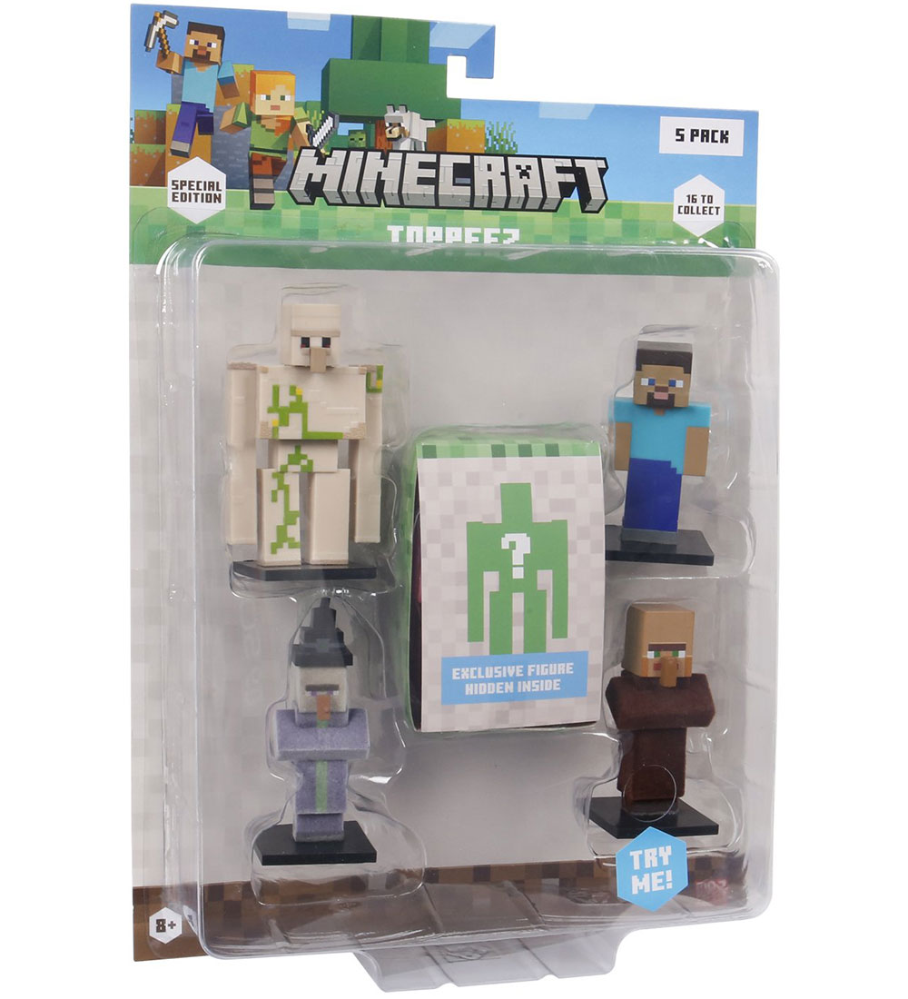 Minecraft Spielfiguren - 3D Sonderedition - 5er-Pack - Minecraft - One Size - Spielzeugfiguren Minecraft Spielfiguren - 3D Sonderedition - 5er-Pack - Minecraft - One Size - Spielzeugfiguren von Minecraft