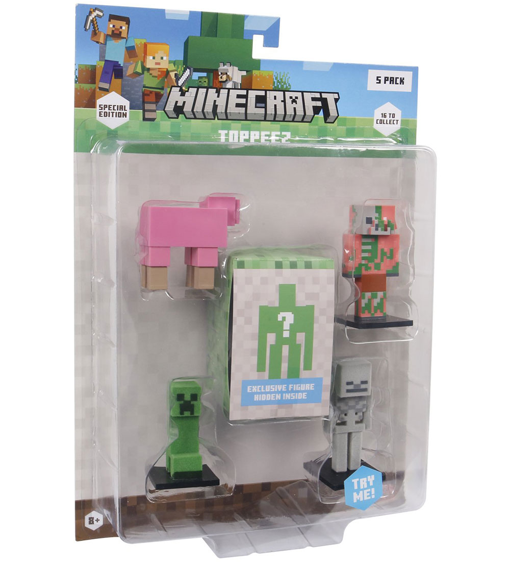 Minecraft Spielfiguren - 3D Sonderedition - 5er-Pack - Minecraft - One Size - Spielzeugfiguren Minecraft Spielfiguren - 3D Sonderedition - 5er-Pack - Minecraft - One Size - Spielzeugfiguren von Minecraft