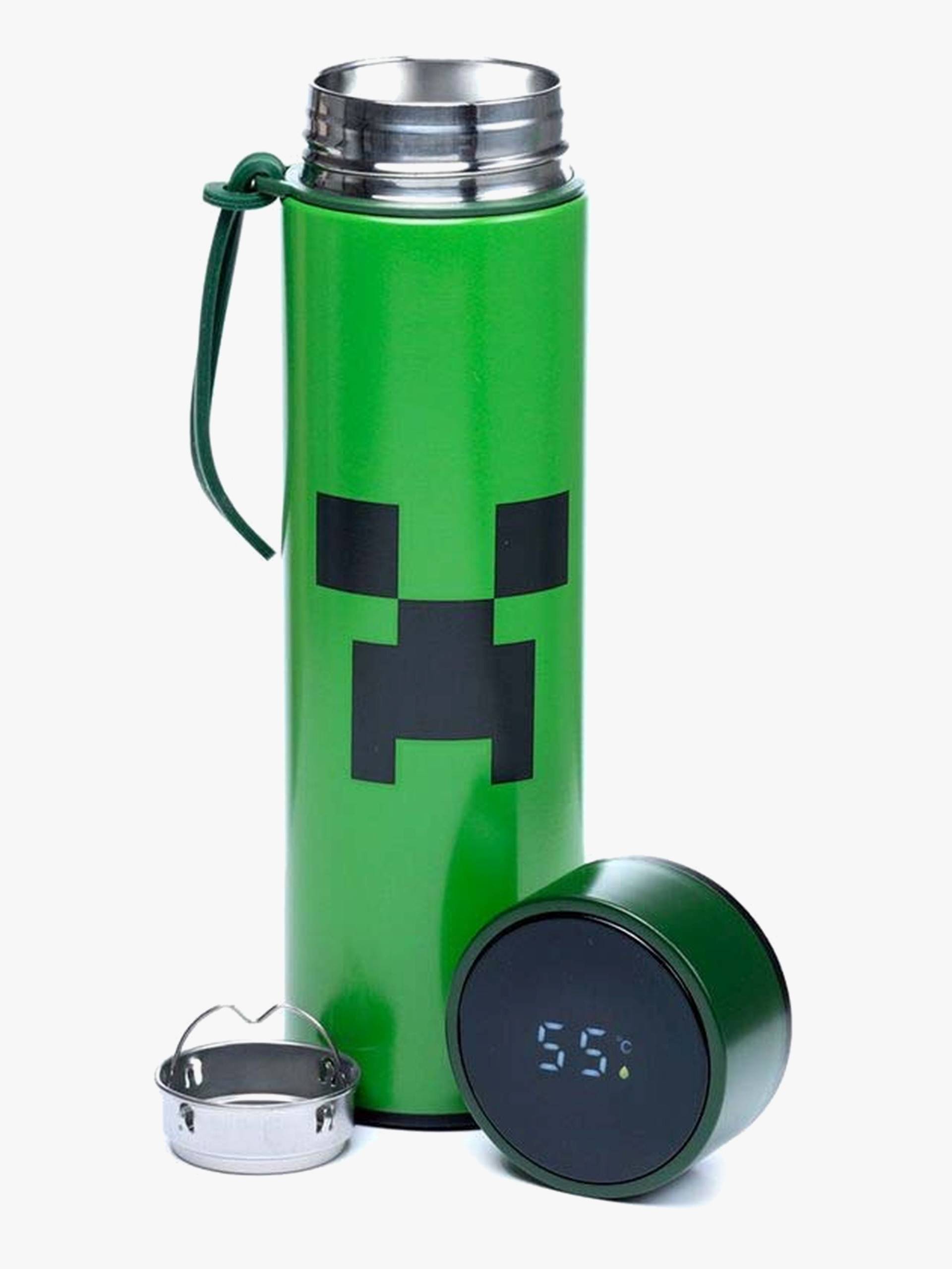 Minecraft Warm & Kalt Digitale Thermometerflasche 450 ml, Creeper Minecraft Warm & Kalt Digitale Thermometerflasche 450 ml, Creeper von Minecraft