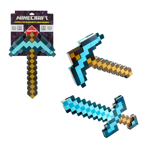 Mattel Minecraft Von der Diamantspitzhacke zum Diamantschwert mit einer raschen Bewegung! FCW14 von Mattel