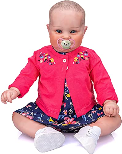 MineeQu 24 Zoll 60CM Große Größe Handzeichnung Haar Neugeborenes Baby Reborn Kleinkind Mädchen Maddie Süße Lächelnde Weiche Gewichtete Körper Flexible Sammlerstück Kunstpuppe MineeQu 24 Zoll 60CM Große Größe Handzeichnung Haar Neugeborenes Baby Reborn Kleinkind Mädchen Maddie Süße Lächelnde Weiche Gewichtete Körper Flexible Sammlerstück Kunstpuppe von MineeQu