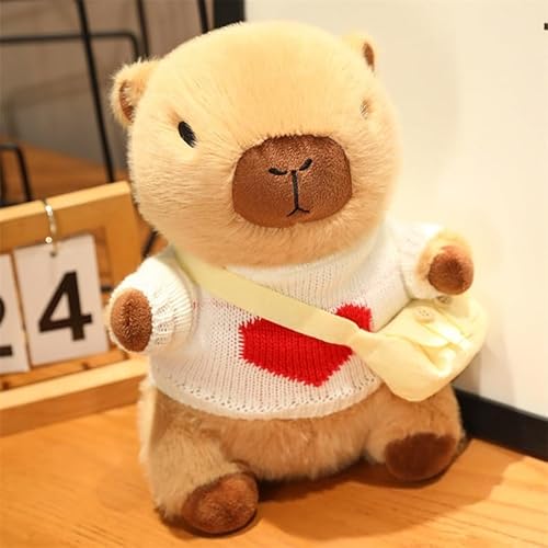 Mineup 12PCS Capybara Kuscheltier, Capybara Plüschtier, Capybara Plushie Puppen Mit Kleidung Tasche Hut, Niedlichen Capybara Plushie, Simulation Tier Capybara Puppen für Geburtstagsgeschenk Winter Mineup 12PCS Capybara Kuscheltier, Capybara Plüschtier, Capybara Plushie Puppen Mit Kleidung Tasche Hut, Niedlichen Capybara Plushie, Simulation Tier Capybara Puppen für Geburtstagsgeschenk Winter von Mineup
