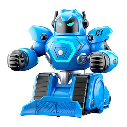 Mineup 2 Stück Ferngesteuerte Roboter Kampf, RC Kampfroboter Spielzeug Mit LED Licht Und Musik, Spiel Fernbedienung Rennwagen Set, Geschenke Für Jungen Mädchen von Mineup