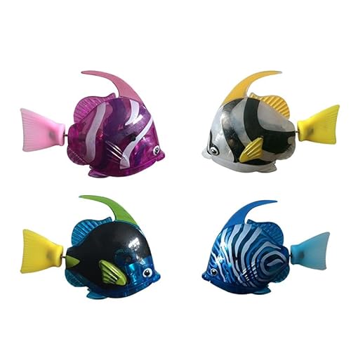 Mineup 4 Stück Robo Fish, Roboter Fisch, Robo Fisch Badewanne Spielzeug Elektrisch, Robo Fische für Kinder, Elektrische Fische mit Leuchtende, Schwimmende Fische Spielzeug für Kinder Haustiere Mineup 4 Stück Robo Fish, Roboter Fisch, Robo Fisch Badewanne Spielzeug Elektrisch, Robo Fische für Kinder, Elektrische Fische mit Leuchtende, Schwimmende Fische Spielzeug für Kinder Haustiere von Mineup