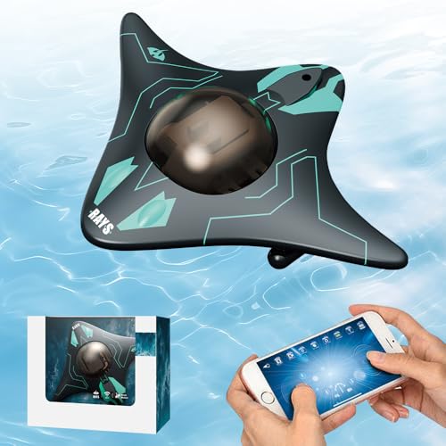 Mineup Ferngesteuertes Boot, Fernsteuerboot Mit High Definition Kamera, Rc Boot, App Drahtlose Steuerung, RC Wasserboot Spielzeug, Einstellbarer Kamerawinkel Für Freibäder Seen Teich von Mineup