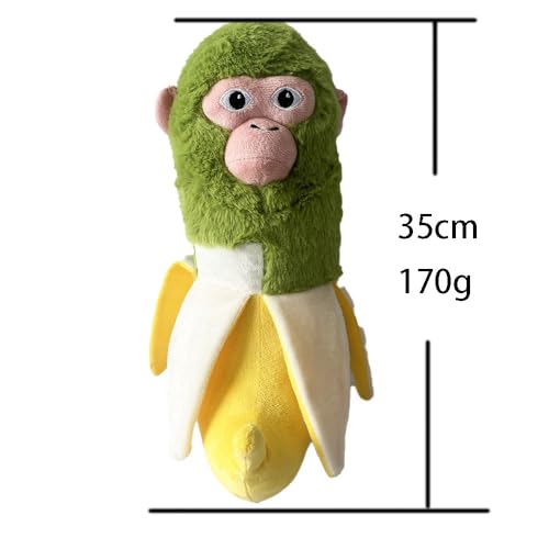 Mineup Plüschtier Banane,35cm Bananen Enten Plüschtier, Kawaii Ente Banane Kissen, Bananen Plüschtiere Kisse, Kissen Puppe Geschenk Für Jungen Mädchen Weihnachten von Mineup