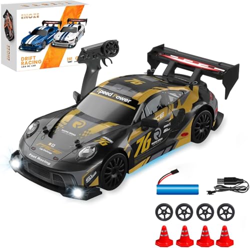 Mineup RC Drift Car, 1:24 Rennauto Ferngesteuert, 20km/h 4WD Ferngesteuertes Auto, 2,4Ghz RC Cars Spielzeug mit Fernbedienung, Spielzeug Rennauto mit LED-Licht für Ab 5 6 7 8 + Jahre Kinder Erwachsene Mineup RC Drift Car, 1:24 Rennauto Ferngesteuert, 20km/h 4WD Ferngesteuertes Auto, 2,4Ghz RC Cars Spielzeug mit Fernbedienung, Spielzeug Rennauto mit LED-Licht für Ab 5 6 7 8 + Jahre Kinder Erwachsene von Mineup