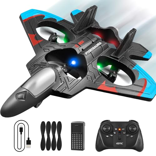 Mineup RC Flugzeug Für Kinder, 2,4 GHz Ferngesteuertes Flugzeug Mit LED, Ferngesteuertes Jet, 360° Flip, One-Click-Takeoff, 2 Akkus, Headless-Modus, Outdoor Spielzeug Geschenk Für Jungen Anfänger Mineup RC Flugzeug Für Kinder, 2,4 GHz Ferngesteuertes Flugzeug Mit LED, Ferngesteuertes Jet, 360° Flip, One-Click-Takeoff, 2 Akkus, Headless-Modus, Outdoor Spielzeug Geschenk Für Jungen Anfänger von Mineup