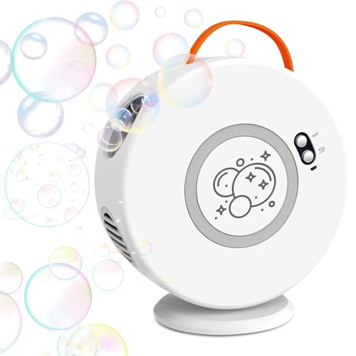 Mineup Seifenblasenmaschine, Blasenmaschine Automatisch mit LED-Lichtern,Tragbare Automatischer Seifenblasen Maschinen,Blasenmacher Spielzeug für Kinder,Spielzeug Outdoor für Hochzeit Party Geburtstag von Mineup