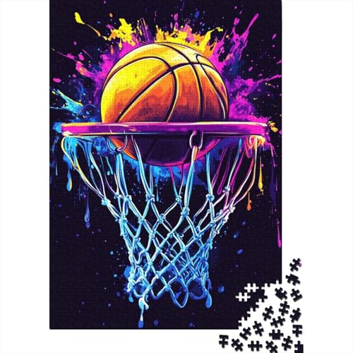 Basketball Puzzles 1000 Teile Schwer Puzzle Spielzeug Pädagogisches Spiel Impossible Herausforderungsspielzeug Für Erwachsene Und Kinder Ab 14 Jahren 1000pcs (75x50cm) von MingSheng