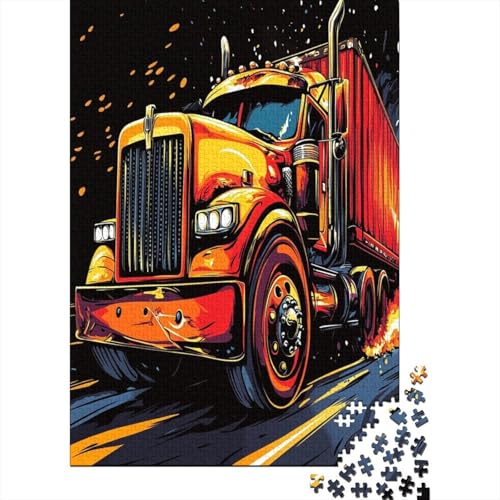 Big Truck Puzzles 1000 Teile Schwer Puzzle Spielzeug Pädagogisches Spiel Impossible Herausforderungsspielzeug Für Erwachsene Und Kinder in Bewährter 1000pcs (75x50cm) von MingSheng