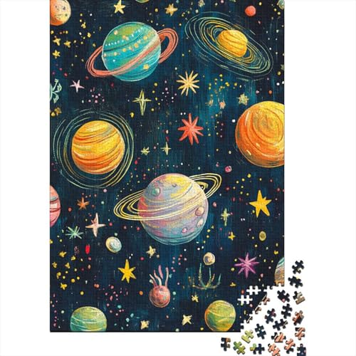 Kosmisches Weltall Puzzles 1000 Teile Schwer Puzzle Spielzeug Pädagogisches Spiel Impossible Herausforderungsspielzeug Für Erwachsene Und Kinder Ab 14 Jahren 1000pcs (75x50cm) von MingSheng