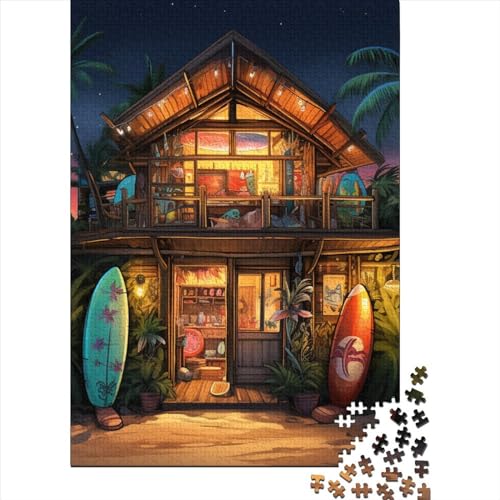Strand Shop Puzzle 1000-teilige Schwer Puzzle Spielzeug Pädagogisches Spiel Impossible Herausforderung Spielzeug Für Erwachsene Und Kinder Ab 14 Jahren 1000pcs (75x50cm) von MingSheng