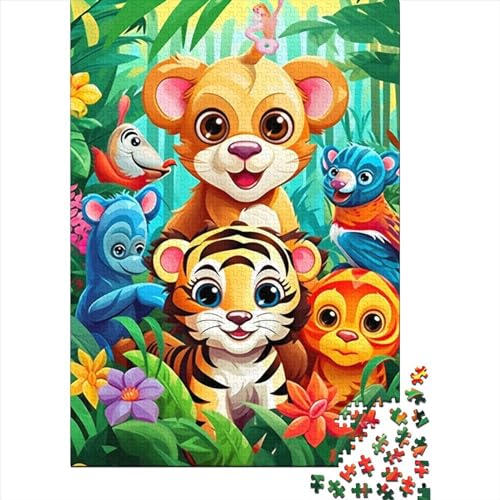 Waldtiere Puzzle 1000-teilige Schwer Puzzle Spielzeug Lernspiel Impossible Herausforderung Spielzeug Für Erwachsene Und Kinder Ab 14 Jahren 1000pcs (75x50cm) von MingSheng