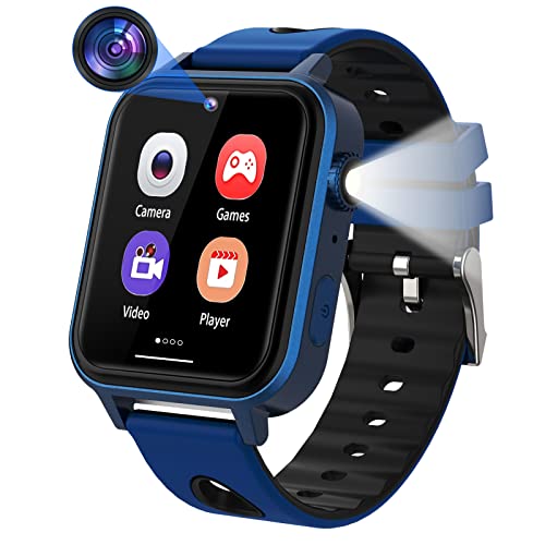 Mingfuxin Kinder Spiele Smartwatch, Smart Watch für Kinder mit Touchscreen, 18 Spieles, Kamera, Schrittzähler, Wecker, MP3-Musikplayer für Kinder, Jungen, Mädchen, Weihnachten, Geburtstag(Dunkelblau) Mingfuxin Kinder Spiele Smartwatch, Smart Watch für Kinder mit Touchscreen, 18 Spieles, Kamera, Schrittzähler, Wecker, MP3-Musikplayer für Kinder, Jungen, Mädchen, Weihnachten, Geburtstag(Dunkelblau) von Mingfuxin