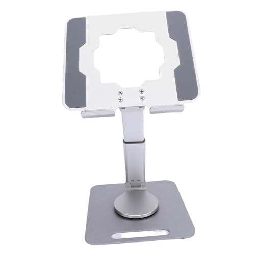 Mingzhe Aluminium -Legierungs -Tablet -Ständer Faltbare Verstellbare Desktop -Telefonhalter für Live -Streaming (Silber) von Mingzhe