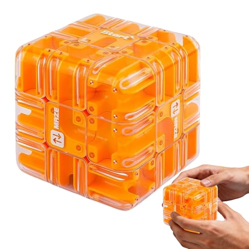 Großes Labyrinth 3dpuzzle Labyrinth-Würfel, Kugellabyrinth Zauberwürfel Spielzeug, Interaktives Würfel Labyrinthspiel, spannendes Denkspiel zum Stressabbau und zur Entwicklung von Minhaxue