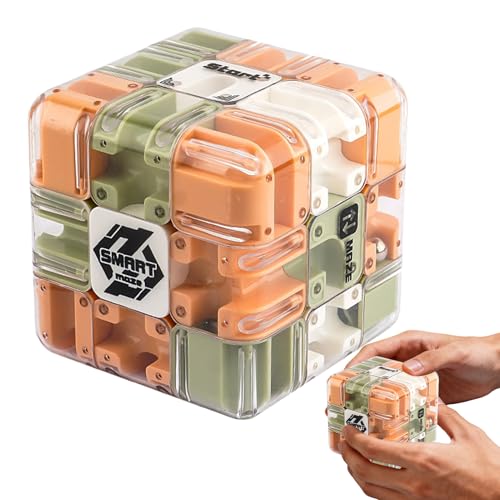 Großes Labyrinth 3dpuzzle Labyrinth-Würfel, Kugellabyrinth Zauberwürfel Spielzeug, Interaktives Würfel Labyrinthspiel, spannendes Denkspiel zum Stressabbau und zur Entwicklung von Minhaxue