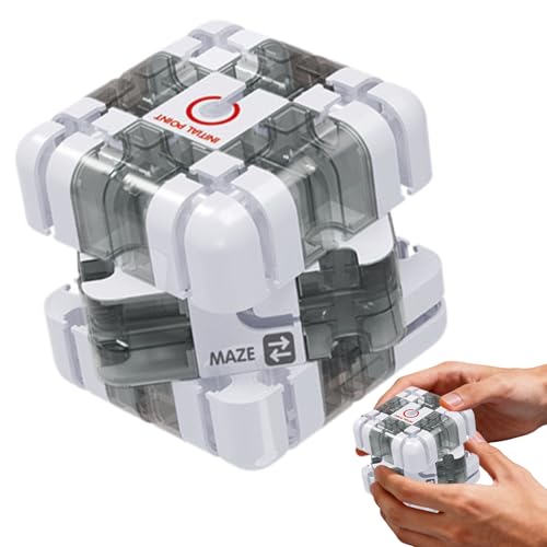 Großes Labyrinth 3dpuzzle Labyrinth-Würfel, Kugellabyrinth Zauberwürfel Spielzeug, Interaktives Würfel Labyrinthspiel, spannendes Denkspiel zum Stressabbau und zur Entwicklung von Minhaxue