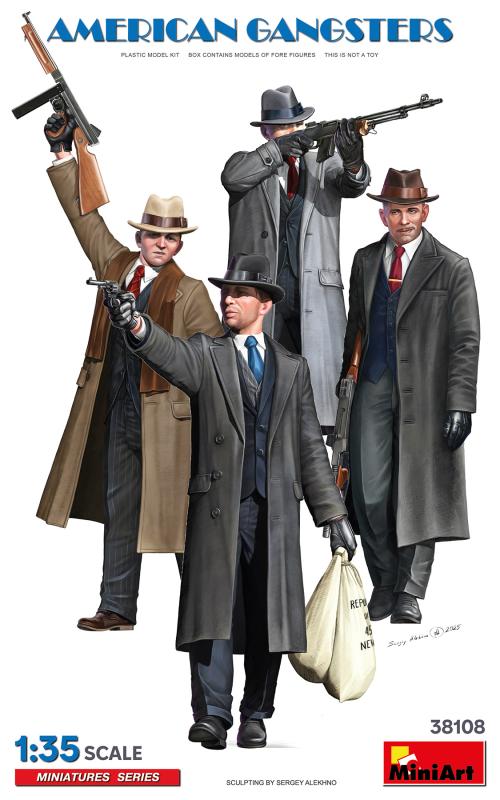 Amerikanische Gangster (4 Figuren) von Miniart