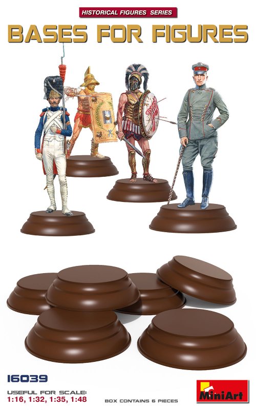 Bases for Figures (6 Stück) von Mini Art