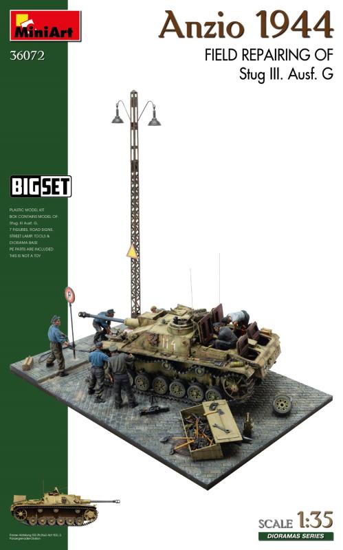 Big-Set Anizo 1944 Instand.StuG.III von Mini Art