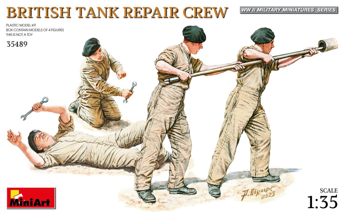 Britisch Tank Repair Crew (4 Figuren) von Mini Art