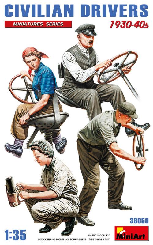 Civilian Drivers 1930-40s von Mini Art
