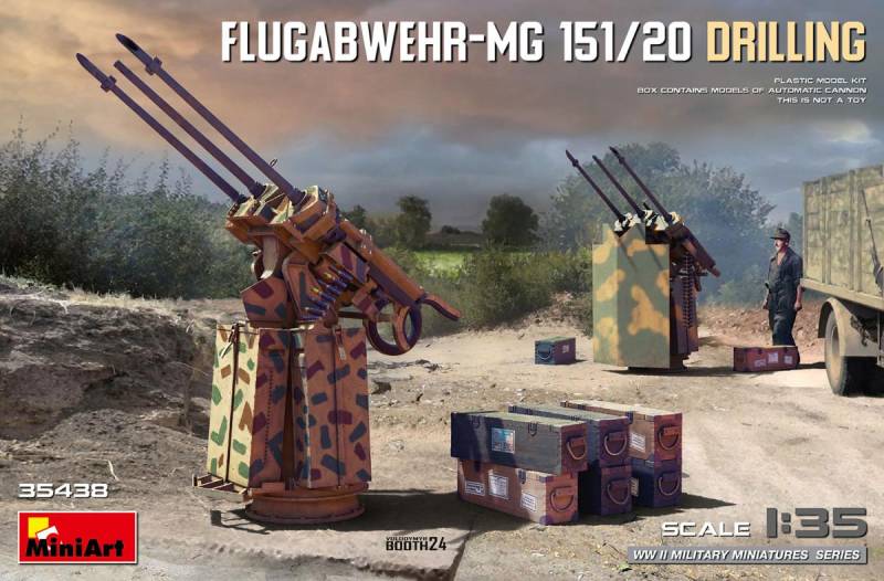 Flugabwehr-MG 151/20 Drilling von Mini Art