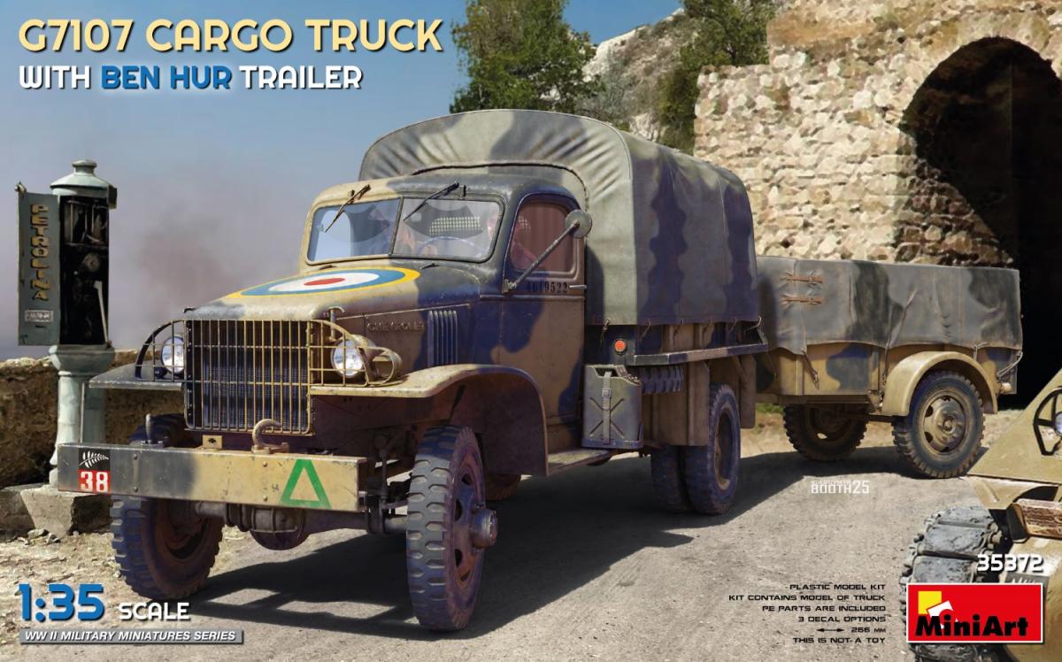 G7107 1,5T 4X4 Cargo Truck m. Anhänger von Mini Art