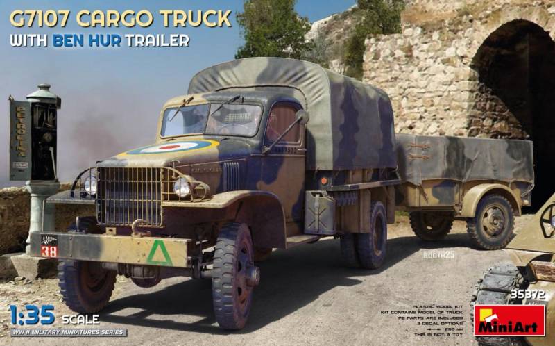 G7107 1,5T 4X4 Cargo Truck m. Anhänger von Mini Art