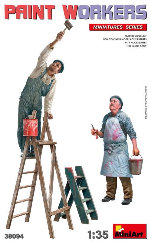 Maler mit Zubehör (2 Figuren) von Mini Art