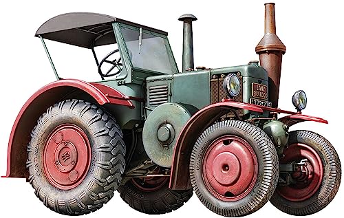 Mini Art 24010 1:24 Dt. Traktor D8506 m. Kabinendach - originalgetreue Nachbildung, Modellbau, Plastik Bausatz, Basteln, Hobby, Kleben, Modellbausatz, Zusammenbauen, unlackiert von MiniArt