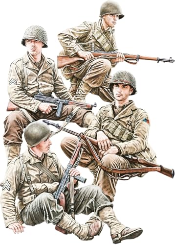 Mini Art 35407 1:35 Figuren Set US Infanterie (4) Set 1 - originalgetreue Nachbildung, Modellbau, Plastik Bausatz, Basteln, Hobby, Kleben, Modellbausatz, Zusammenbauen, unlackiert von MiniArt