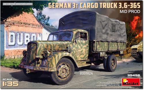 Mini Art 35456 1:35 Dt. 3t Cargo Truck 3,6-36S Mit.Pro. - originalgetreue Nachbildung, Modellbau, Plastik Bausatz, Basteln, Hobby, Kleben, Modellbausatz, Zusammenbauen Mini Art 35456 1:35 Dt. 3t Cargo Truck 3,6-36S Mit.Pro. - originalgetreue Nachbildung, Modellbau, Plastik Bausatz, Basteln, Hobby, Kleben, Modellbausatz, Zusammenbauen von MiniArt