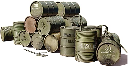 MiniArt 49001 1:48 US Kraftstofffässer 55 GAL. (20) - originalgetreue Nachbildung, Modellbau, Plastik Bausatz, Basteln, Hobby, Kleben, Modellbausatz, Zusammenbauen, unlackiert von MiniArt