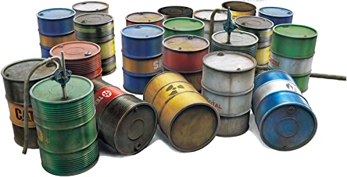 MiniArt 49009 1:48 Ölfässer 200L Modern (21) - originalgetreue Nachbildung, Modellbau, Plastik Bausatz, Basteln, Hobby, Kleben, Modellbausatz, Zusammenbauen, unlackiert von MiniArt