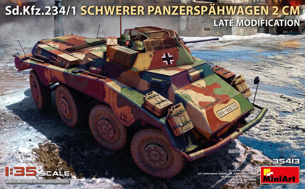 Sd.Kfz.234/1 Sw. Pz.Spähwg. 2cm Late Modifikation Sd.Kfz.234/1 Sw. Pz.Spähwg. 2cm Late Modifikation von Mini Art