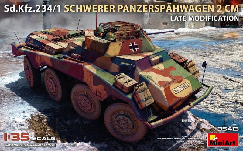Sd.Kfz.234/1 Sw. Pz.Spähwg. 2cm Late Modifikation von Mini Art