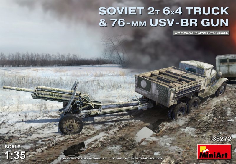 Soviet 2t 6x4 Truck w.76mm USV-BR Gun Soviet 2t 6x4 Truck w.76mm USV-BR Gun von Mini Art