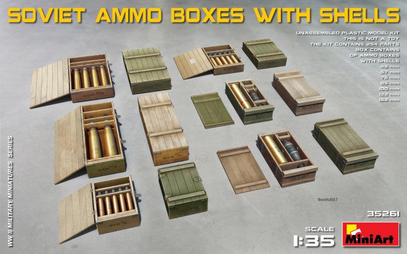 Soviet Ammo Boxes with Shells Soviet Ammo Boxes with Shells von Mini Art