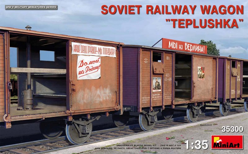 Soviet Railway Wagon Teplushka Soviet Railway Wagon Teplushka von Mini Art